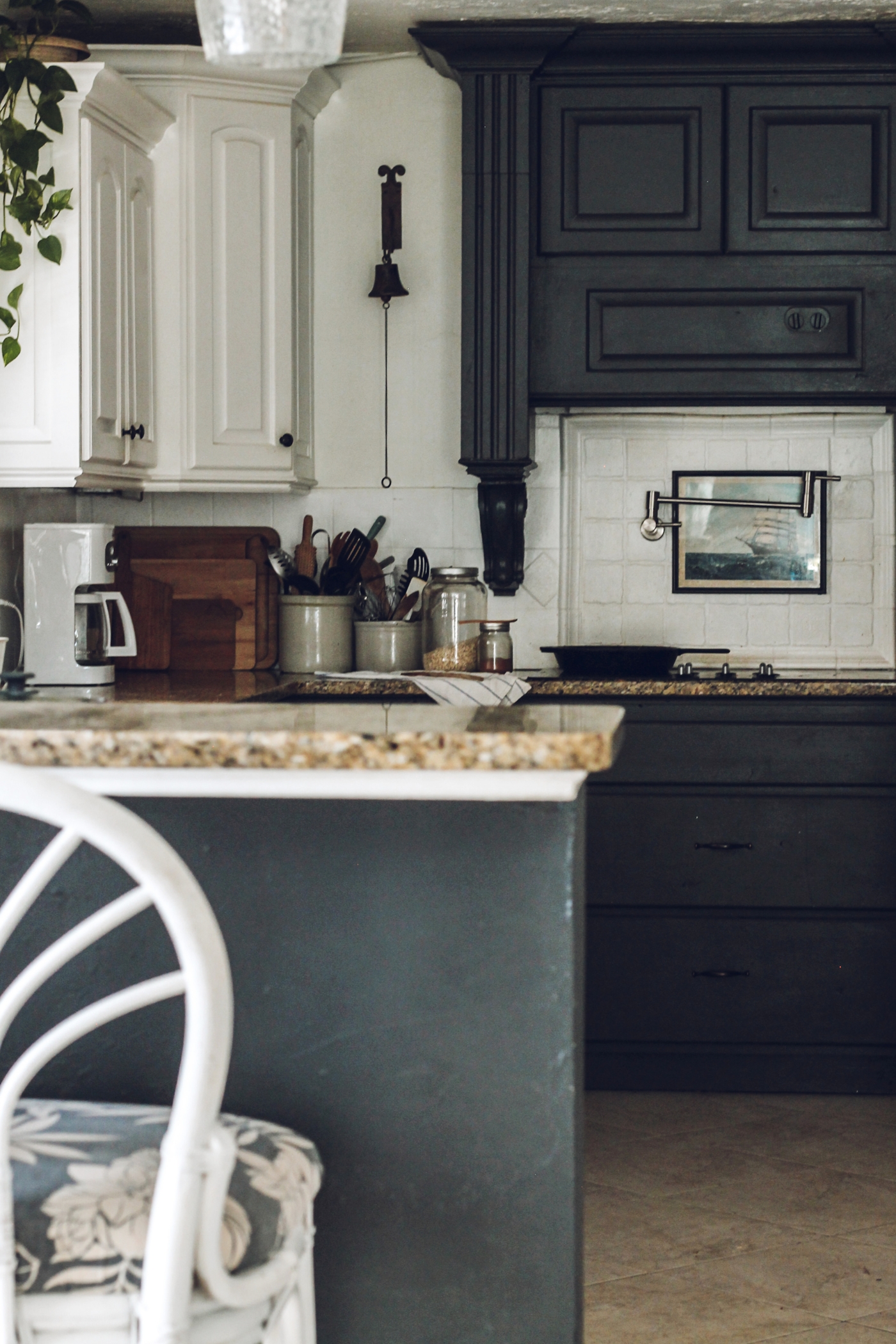 Kitchen Update: Why I still love the dark Cabinets - The Wicker House