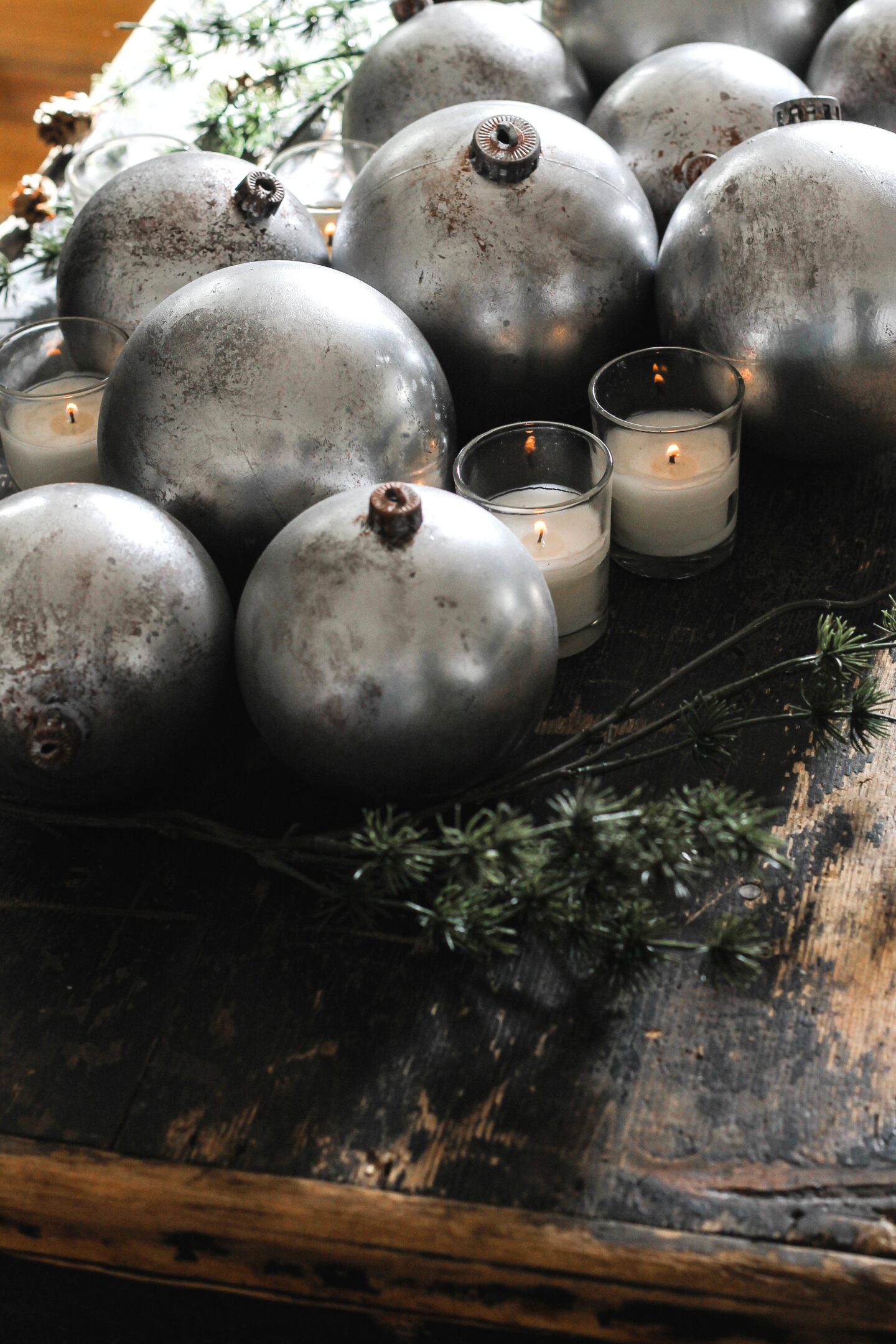 Whimsical Christmas decorations: jumbo ornaments