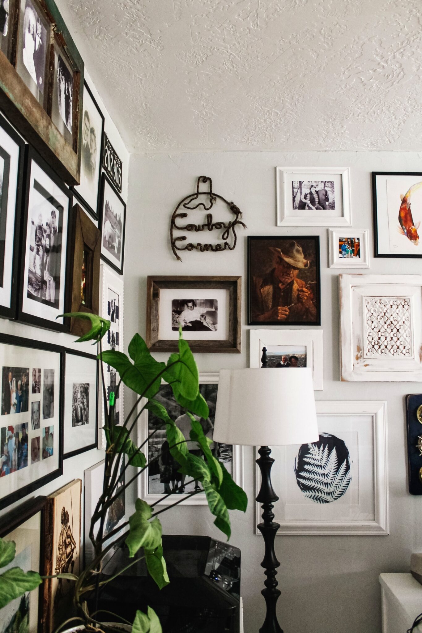 Art Gallery in our Office/Sunroom - The Wicker House