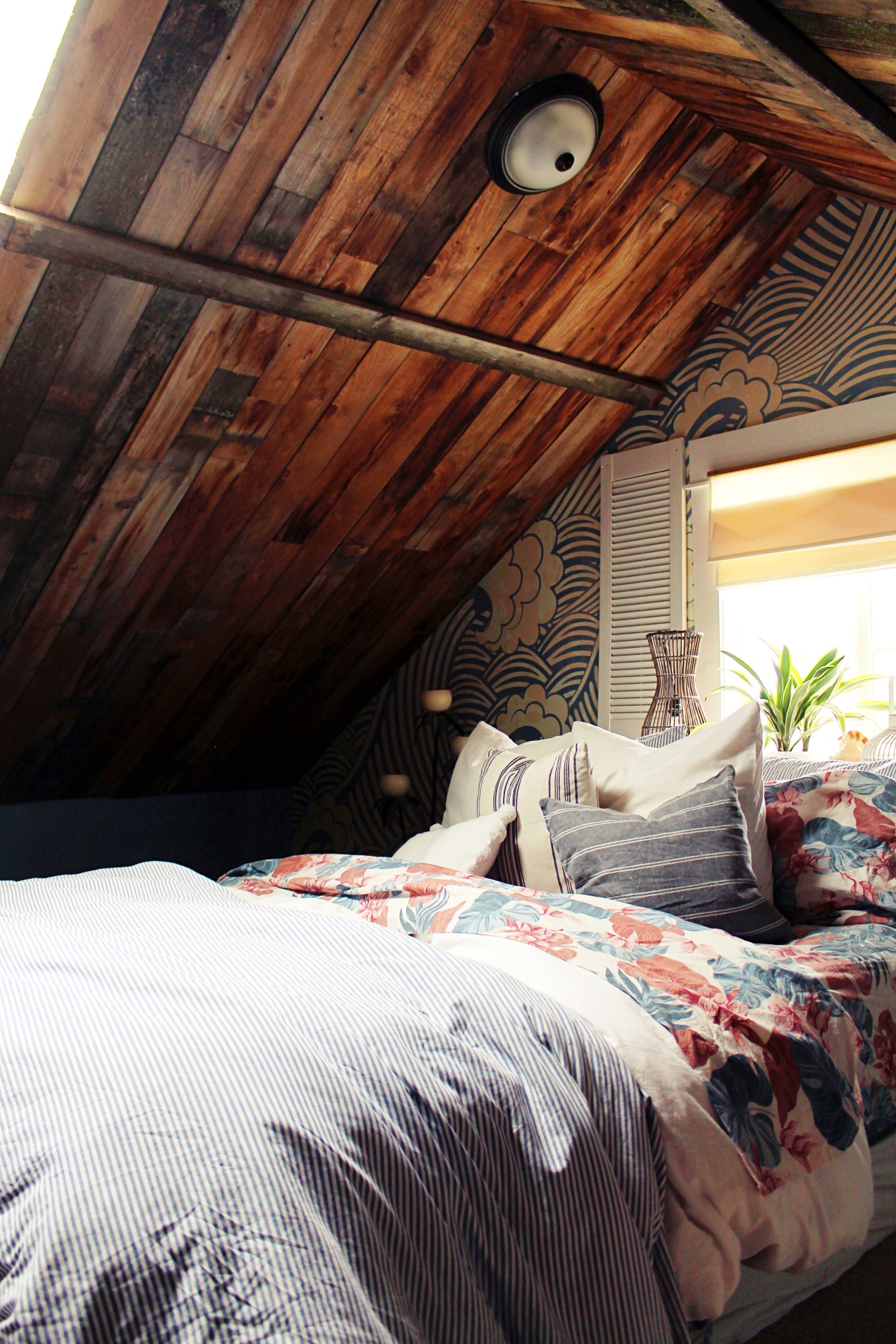 We Added Barn Wood to Our Bedroom Ceiling