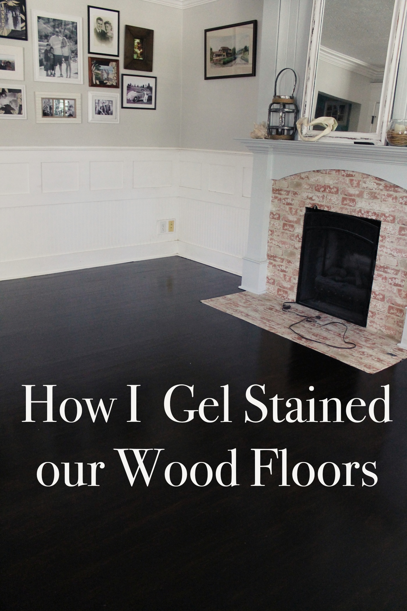 How I Gel Stained our Wood Floors