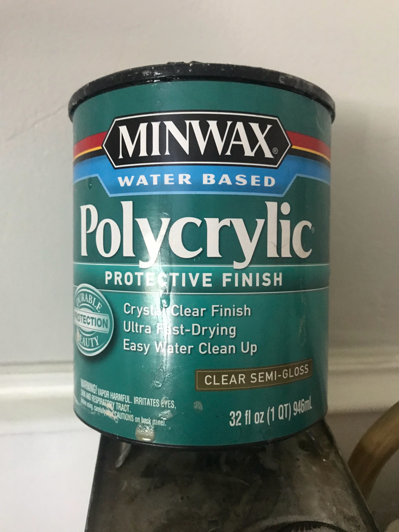 Minwax Clear Semi-Gloss Polycrylic Protective Finish