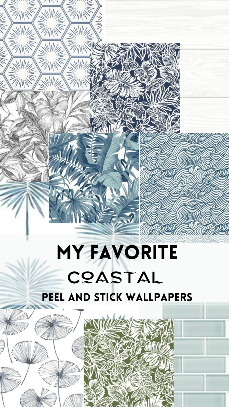 My Favorite Coastal Peel and Stick Wallpapers - The Wicker House