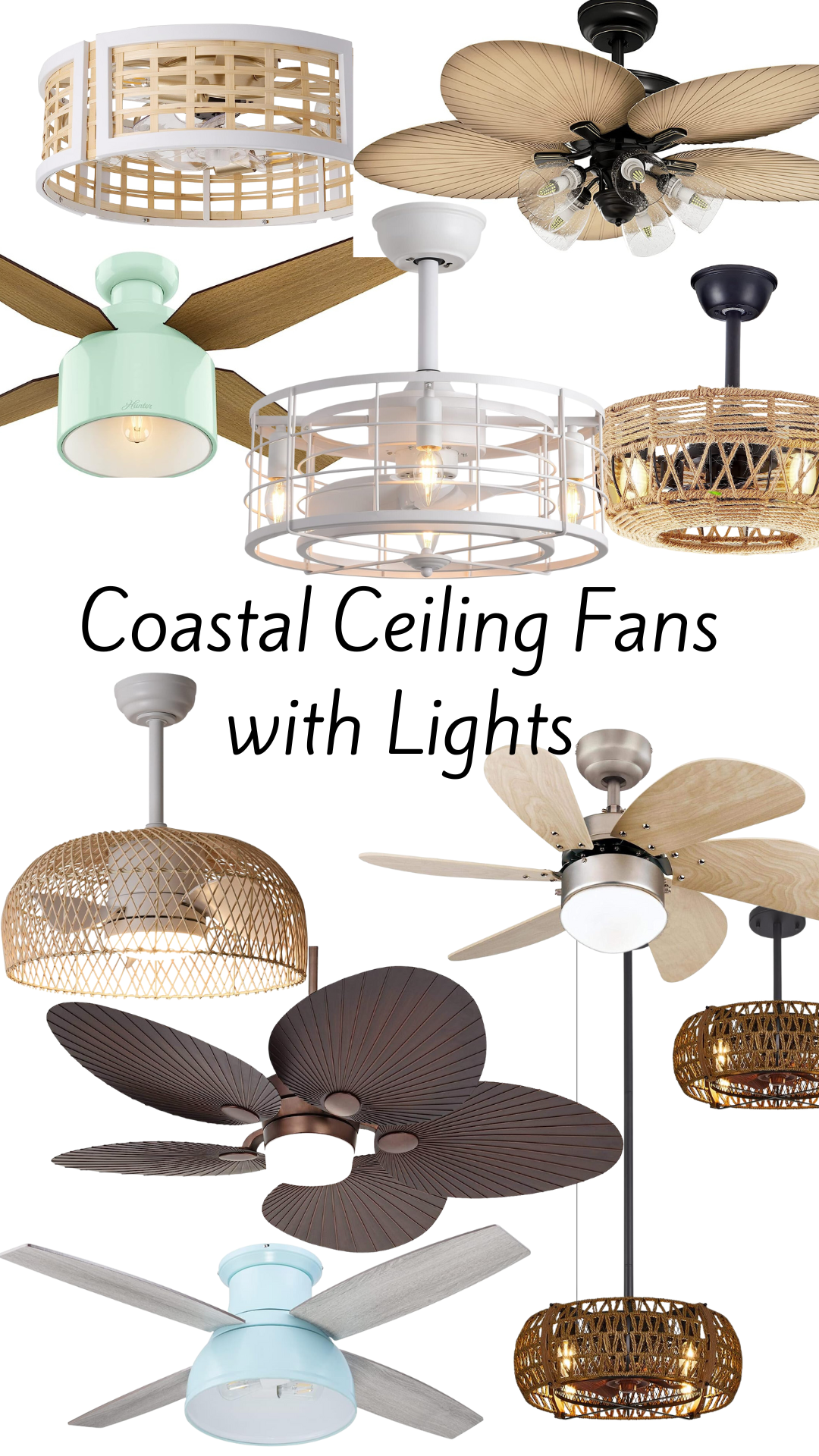 10 Coastal Ceiling Fans With Lights