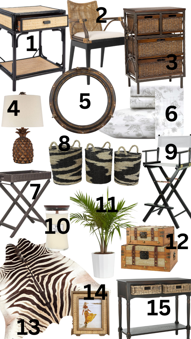 British Colonial Home Decor - The Wicker House
