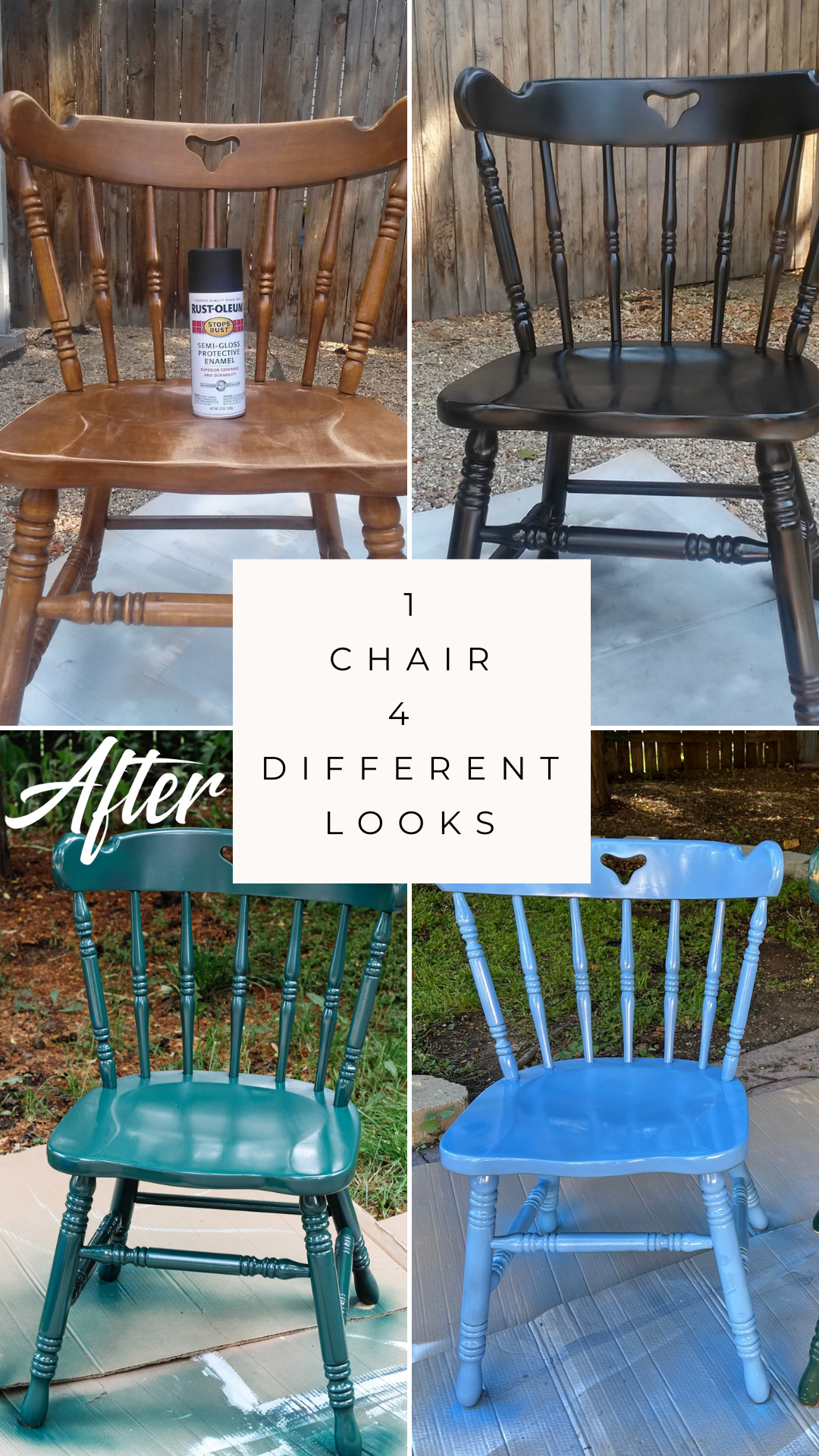 Our Blue Dining Chairs and a look back at 3 other looks.