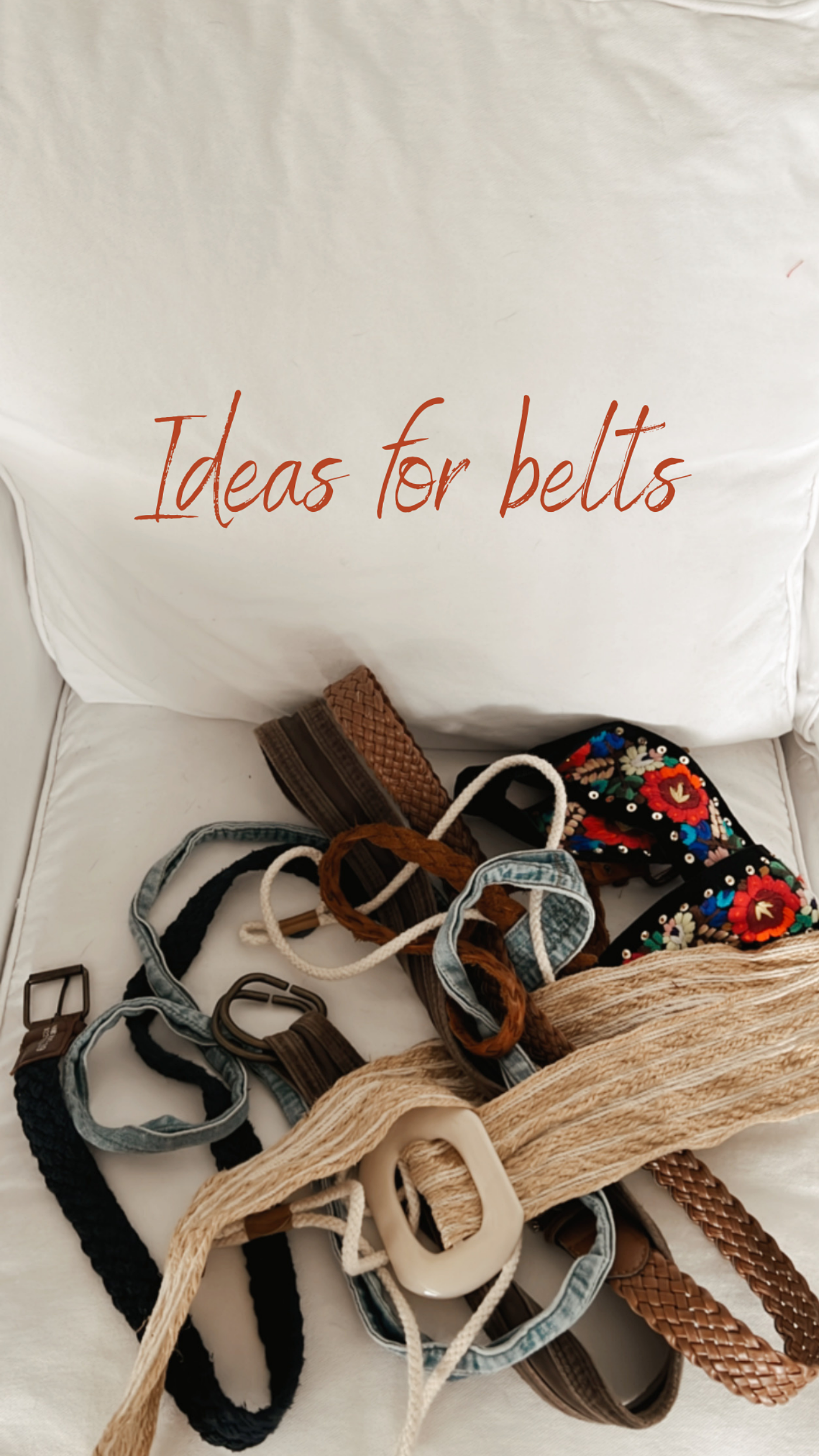 Creative Ways to use Belts as Home Decor
