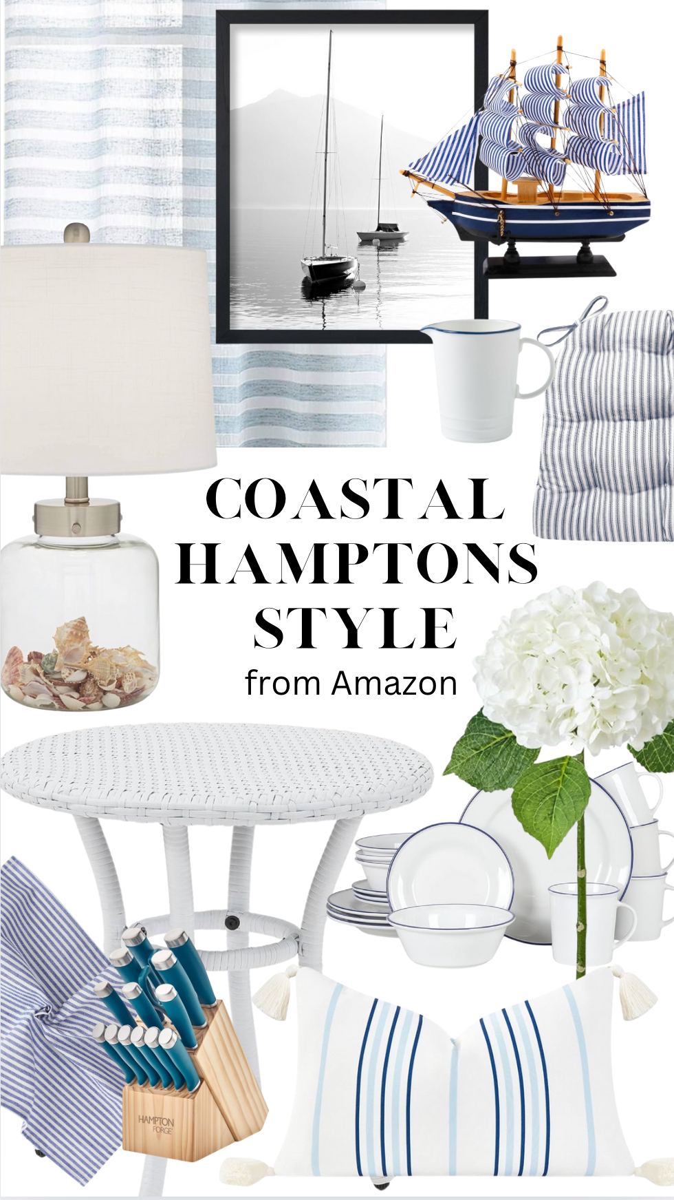 Shop Coastal Hamptons Style on Amazon