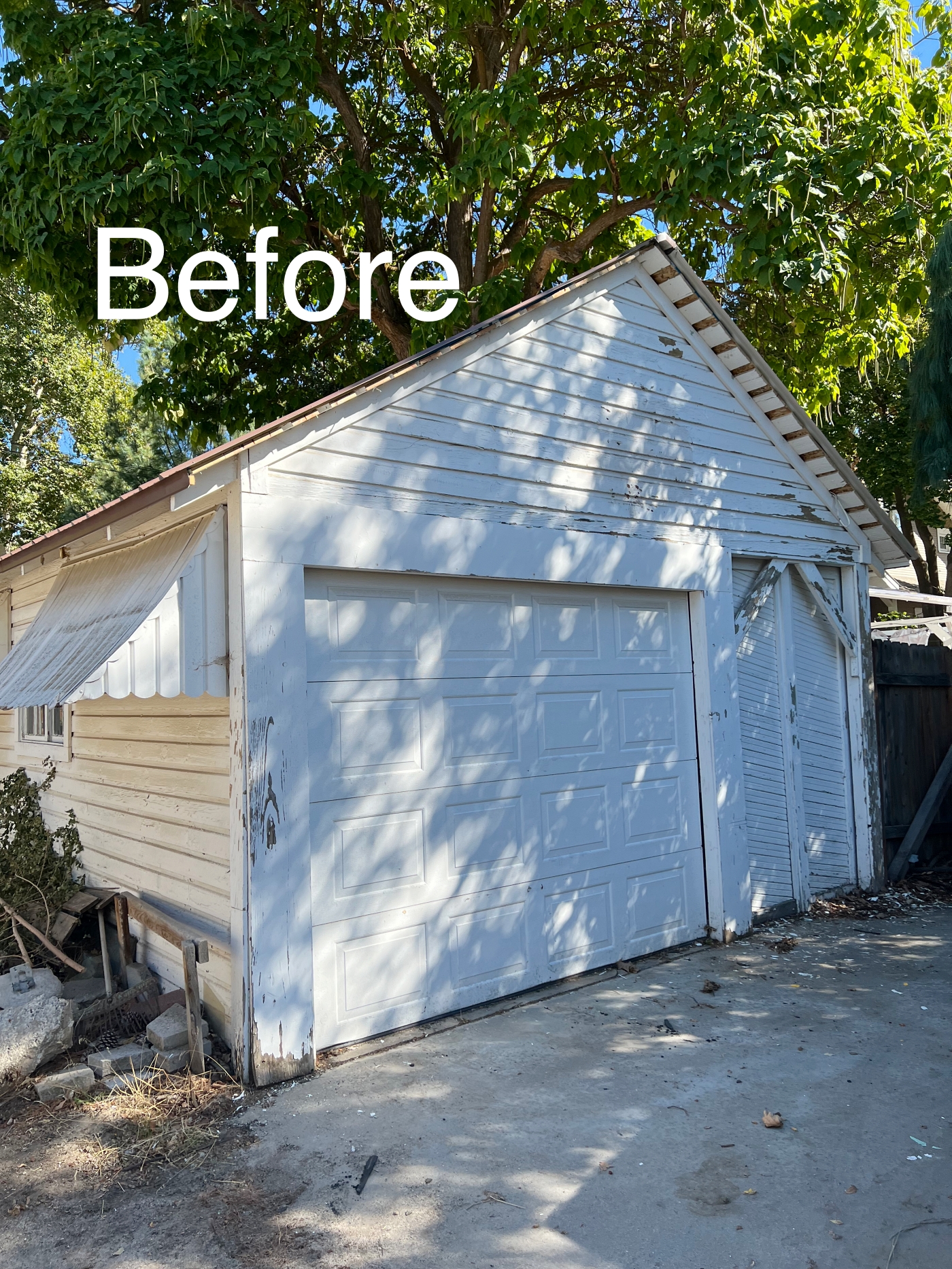 Before & After: I Painted Our Garage Green