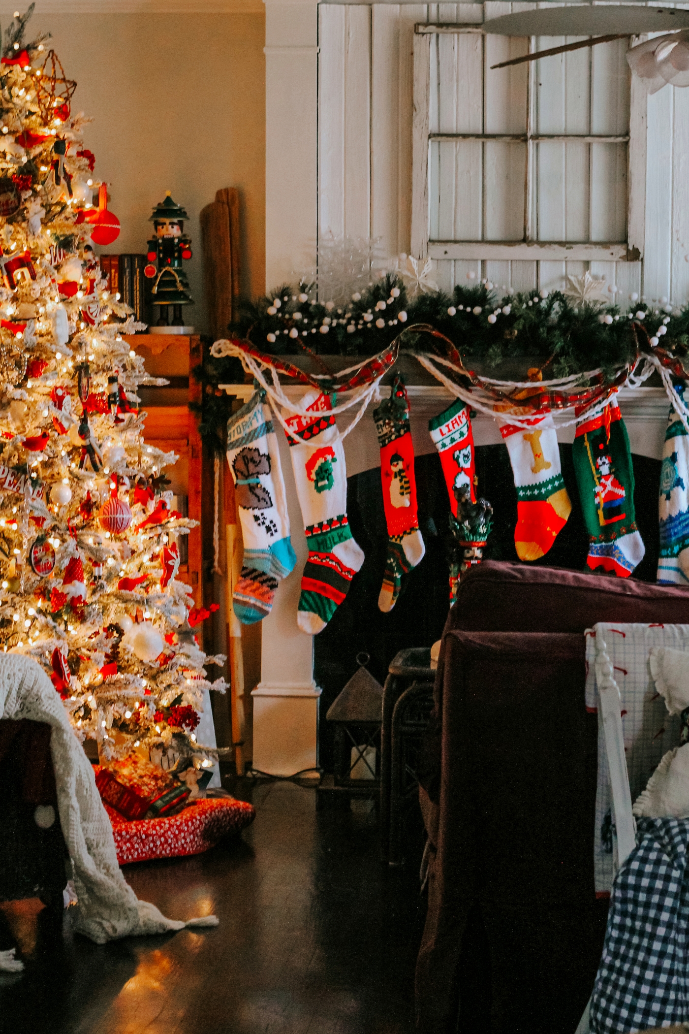 Festive Christmas Living Room 2024