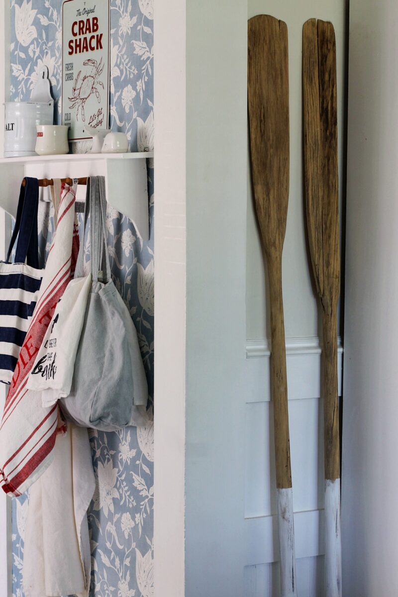 A Beachy Display in our Kitchen - The Wicker House
