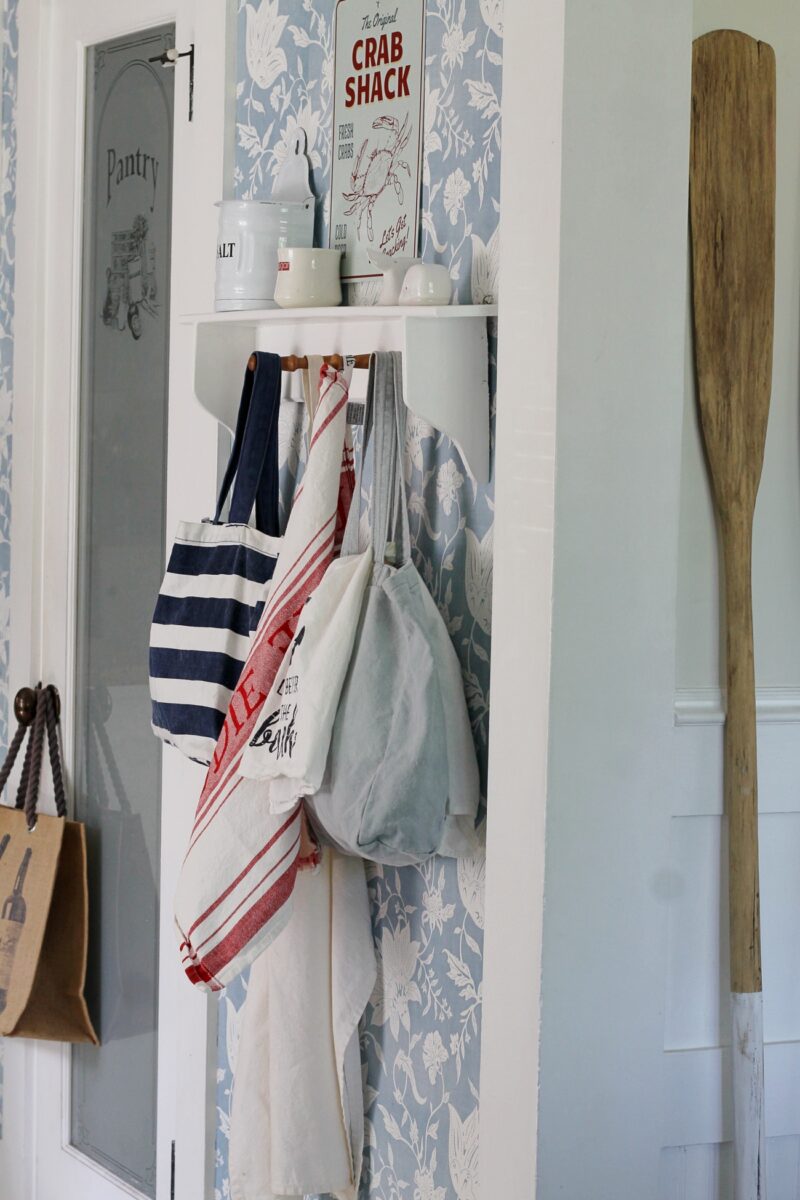 A Beachy Display in our Kitchen - The Wicker House