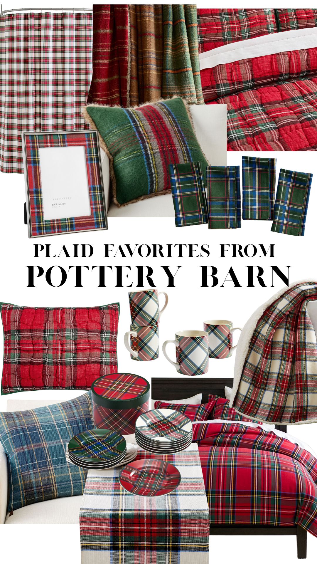 Plaid Home Decor from Pottery Barn