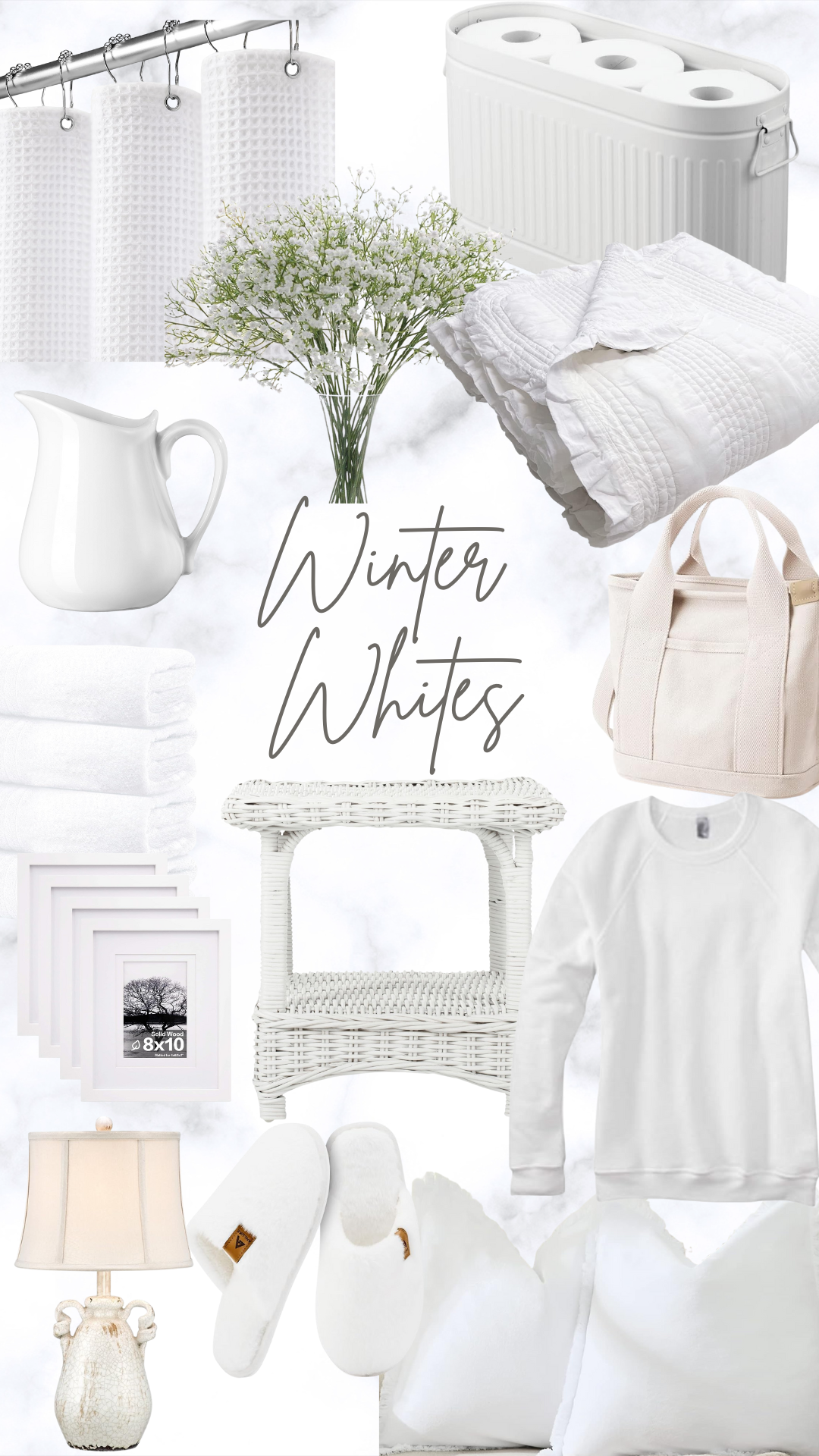 Winter Whites – Cozy Home Decor and Soft Clothing