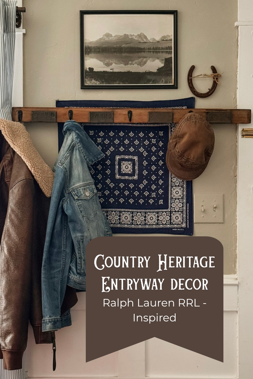 A Country-Heritage Style Entryway Inspired by Ralph Lauren RRL