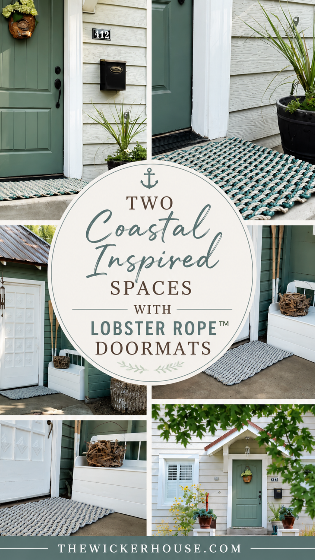 Two Coastal-Inspired Spaces with Wicked Good Doormats